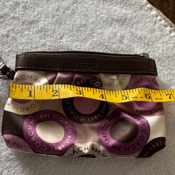 Coach Multicolor Wristlet with Pink and Brown Accents - Picture 5 of 6